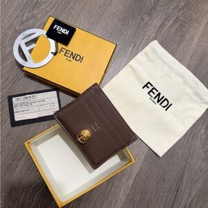 Fendi Card Holder with original box and authenticity tag